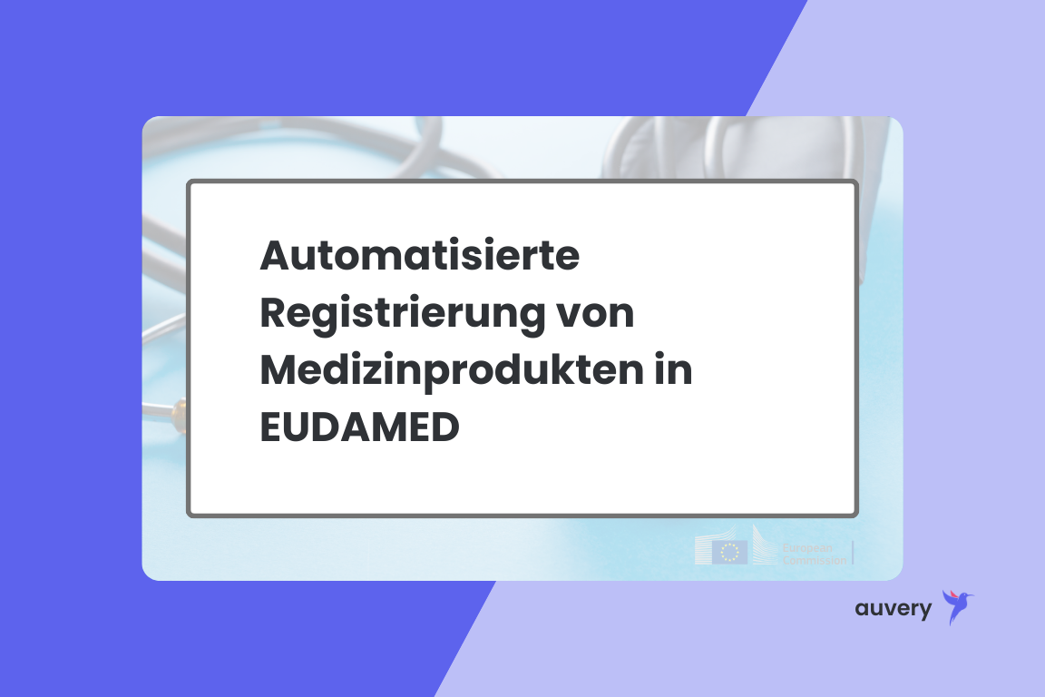 Automatisierte Registrierung von Medizinprodukten in EUDAMED